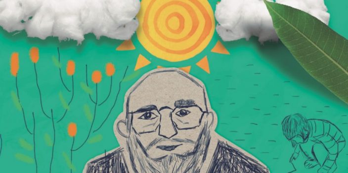 desenho da revista Sem Terrinha sobre Paulo Freire