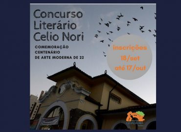 concurso literário Célio Nori - inscrições abertas