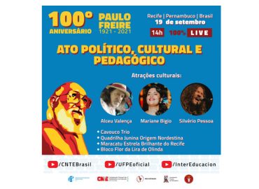 atividades celebração centenário Paulo Freire